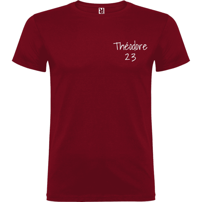 T-shirt personnalisé prénom Homme